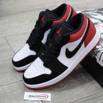 Giày Nike Air Jordan 1 Low ‘Black Toe’ 2025 Chuẩn 99% Auth