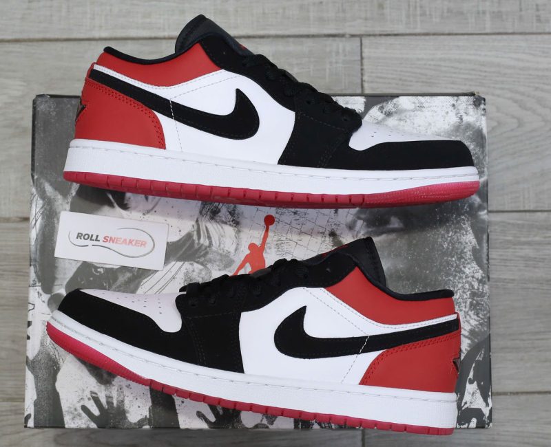 Giày Nike Air Jordan 1 Low ‘Black Toe’ 2025 Chuẩn 99% Auth