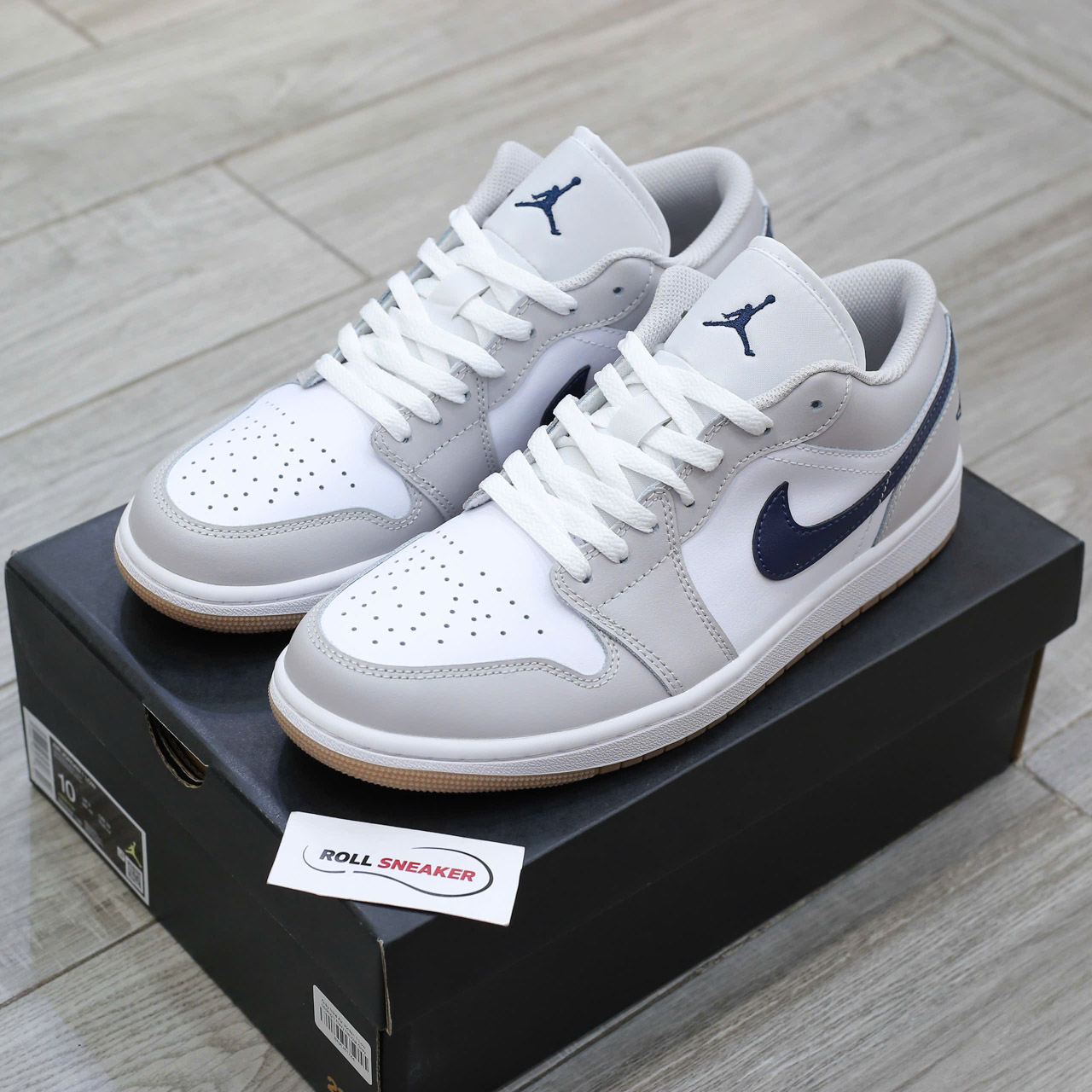 Giày Nike Air Jordan 1 Low ‘Georgetown’ Chuẩn 99% Auth
