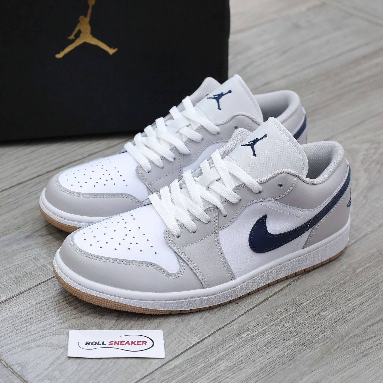 Giày Nike Air Jordan 1 Low ‘Georgetown’ Chuẩn 99% Auth