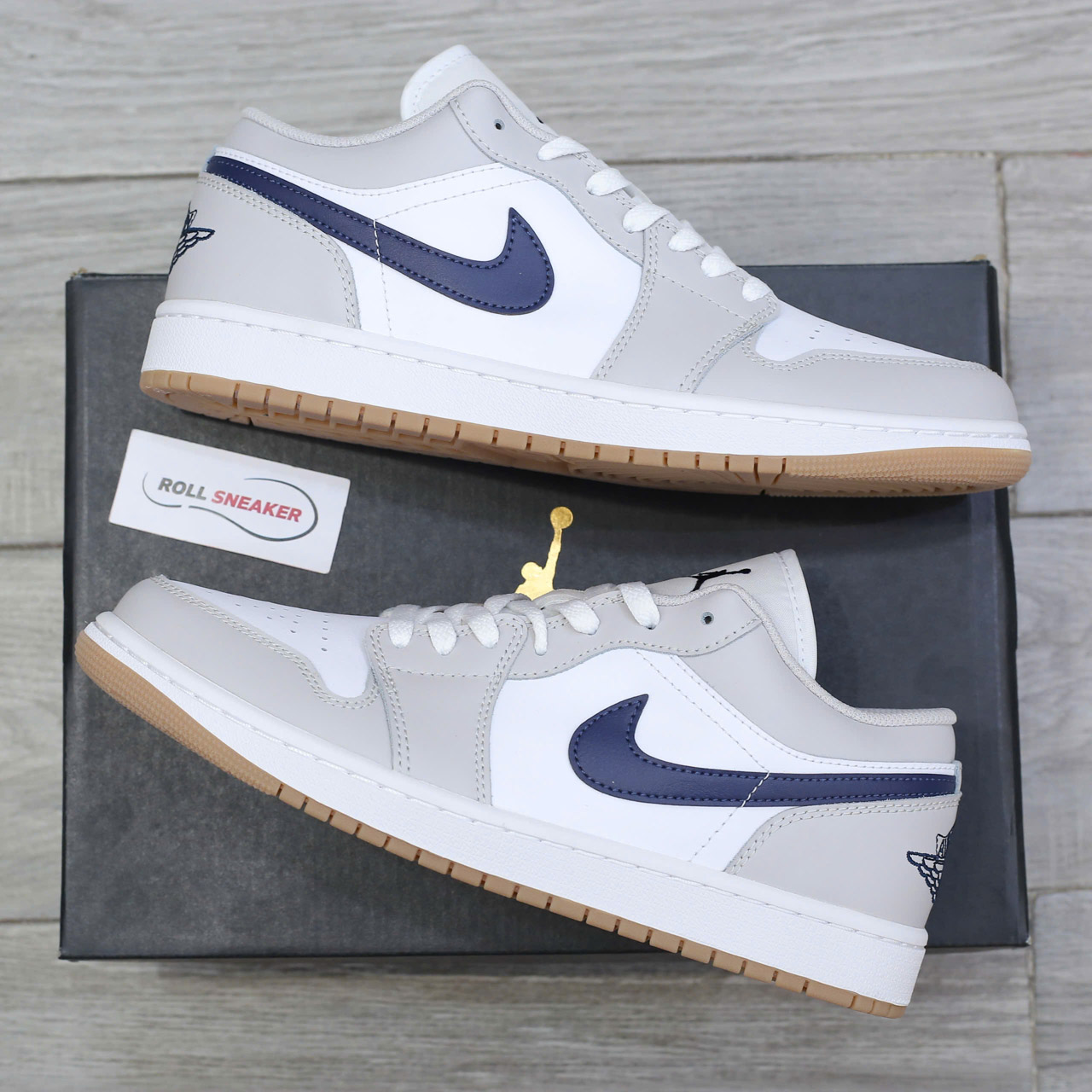 Giày Nike Air Jordan 1 Low ‘Georgetown’ Chuẩn 99% Auth