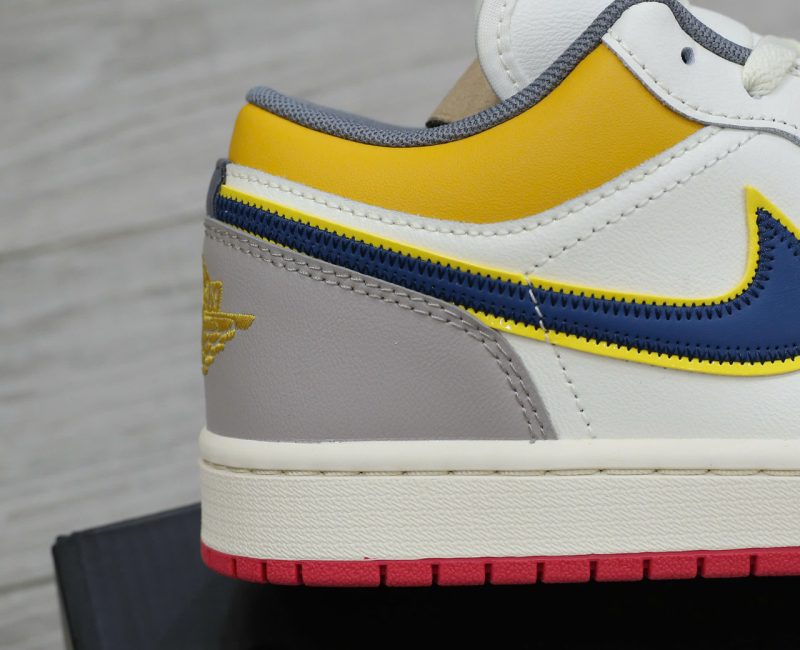 Giày Nike Air Jordan 1 Low Premium ‘Sail Yellow Ochre’ Chuẩn 99% Auth