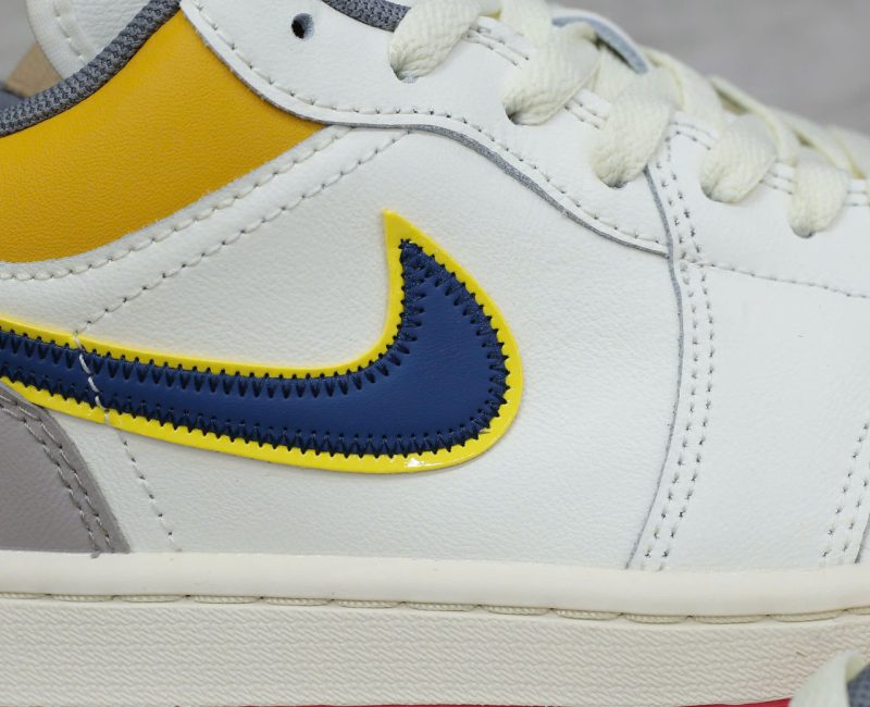 Giày Nike Air Jordan 1 Low Premium ‘Sail Yellow Ochre’ Chuẩn 99% Auth