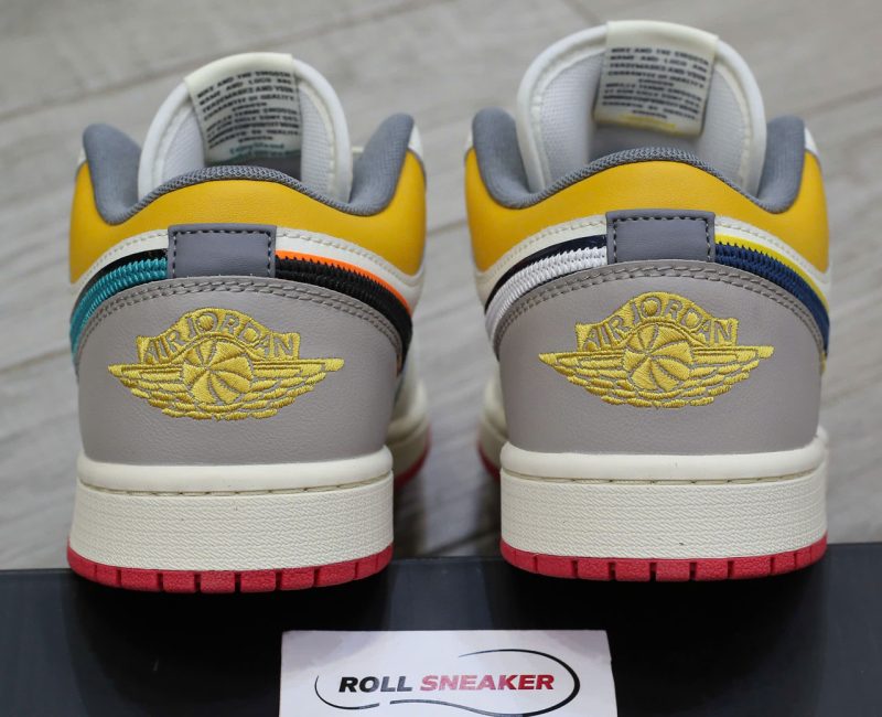 Giày Nike Air Jordan 1 Low Premium ‘Sail Yellow Ochre’ Chuẩn 99% Auth