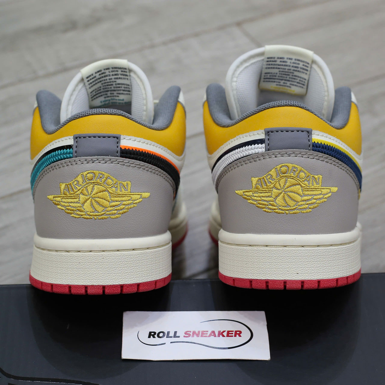 Giày Nike Air Jordan 1 Low Premium ‘Sail Yellow Ochre’ Chuẩn 99% Auth
