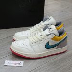 Giày Nike Air Jordan 1 Low Premium ‘Sail Yellow Ochre’ Chuẩn 99% Auth