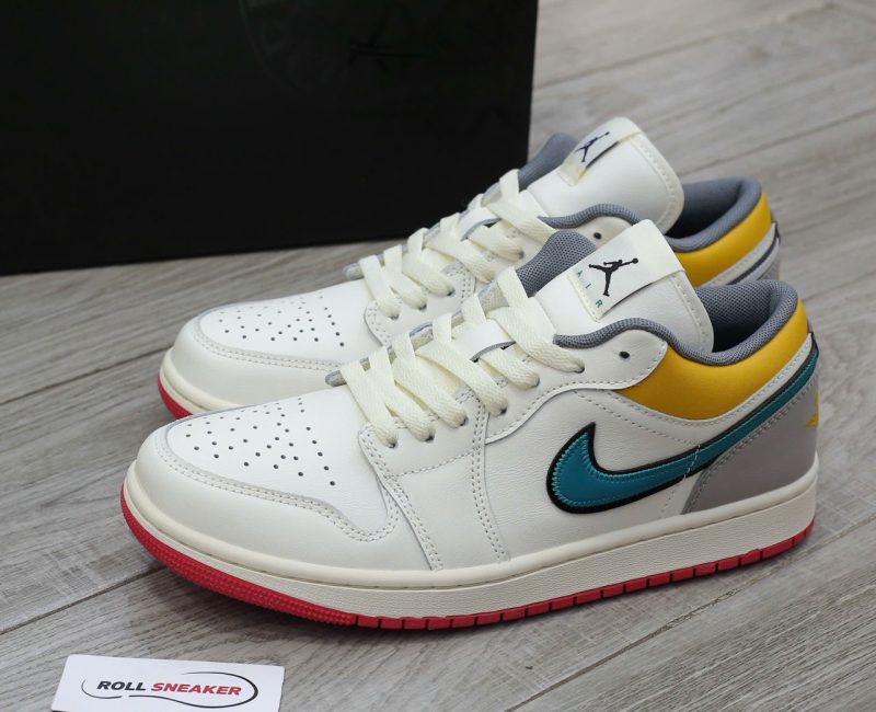 Giày Nike Air Jordan 1 Low Premium ‘Sail Yellow Ochre’ Chuẩn 99% Auth