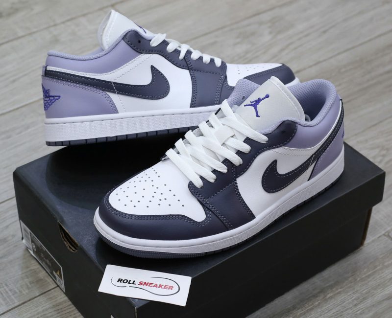 Giày Nike Air Jordan 1 Low ‘Purple White’ Chuẩn 99% Auth