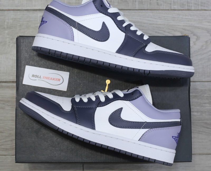Giày Nike Air Jordan 1 Low ‘Purple White’ Chuẩn 99% Auth