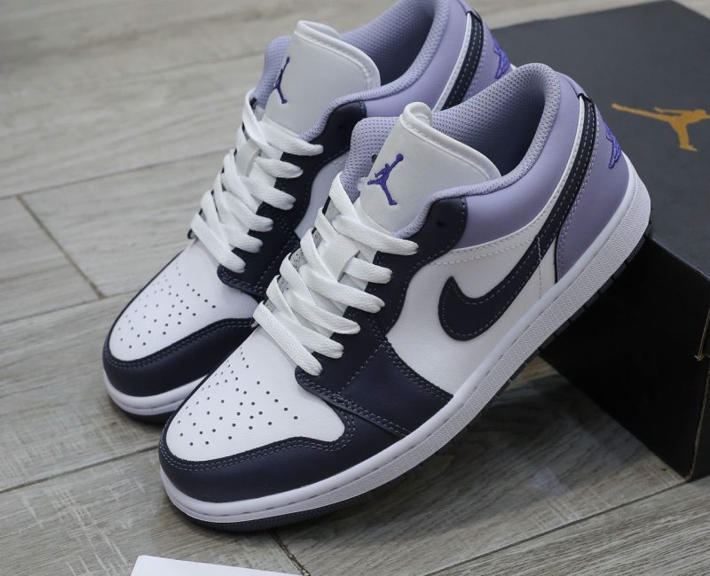 Giày Nike Air Jordan 1 Low ‘Purple White’ Chuẩn 99% Auth