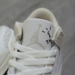 Giày Nike Air Jordan 3 Retro x Travis Scott Cactus Jack White Sail Chuẩn 99% Auth