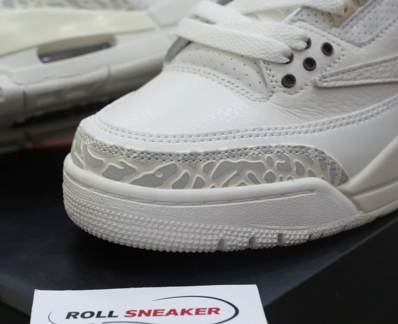 Giày Nike Air Jordan 3 Retro x Travis Scott Cactus Jack White Sail Chuẩn 99% Auth