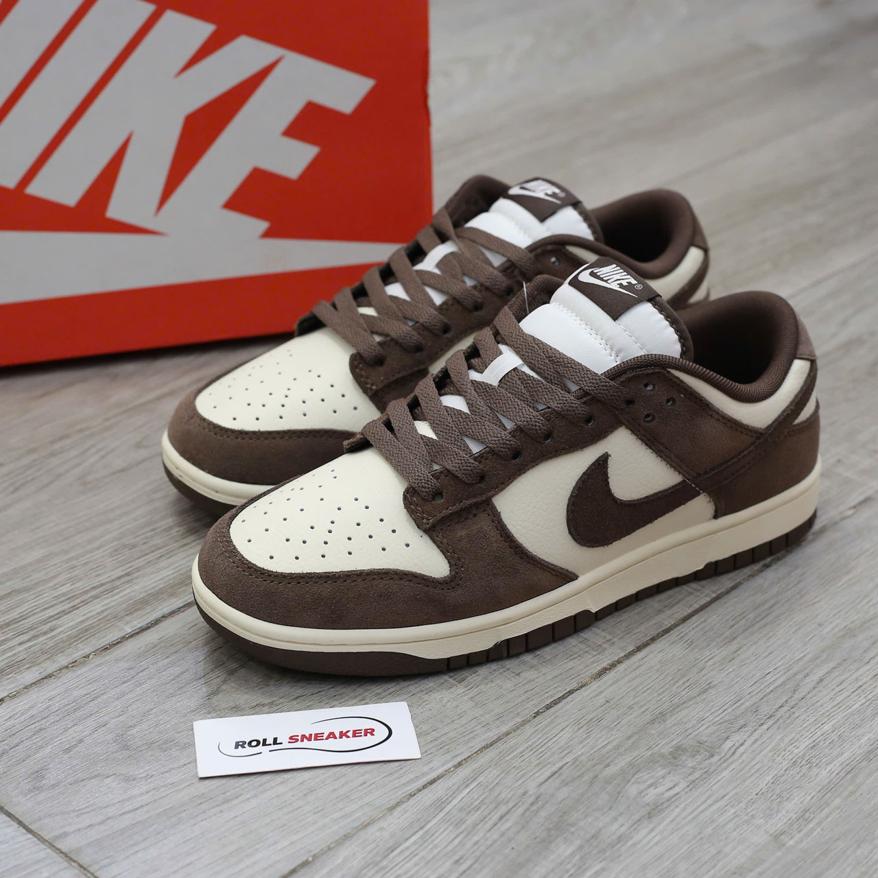 Giày Nike Dunk Low Retro SE Pale Ivory Baroque Brown Chuẩn 99% Auth