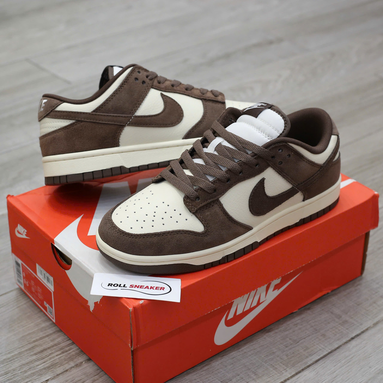 Giày Nike Dunk Low Retro SE Pale Ivory Baroque Brown Chuẩn 99% Auth