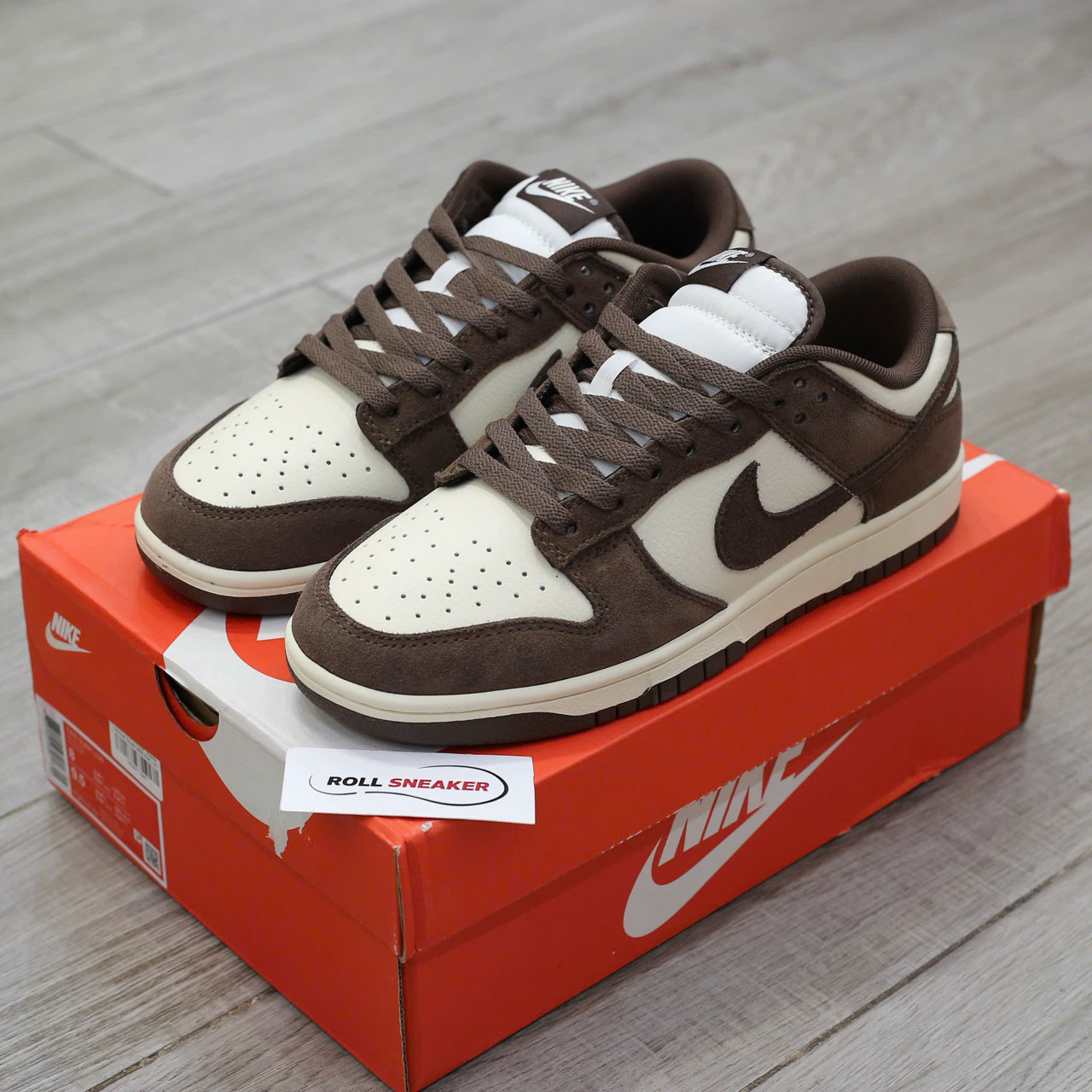 Giày Nike Dunk Low Retro SE Pale Ivory Baroque Brown Chuẩn 99% Auth