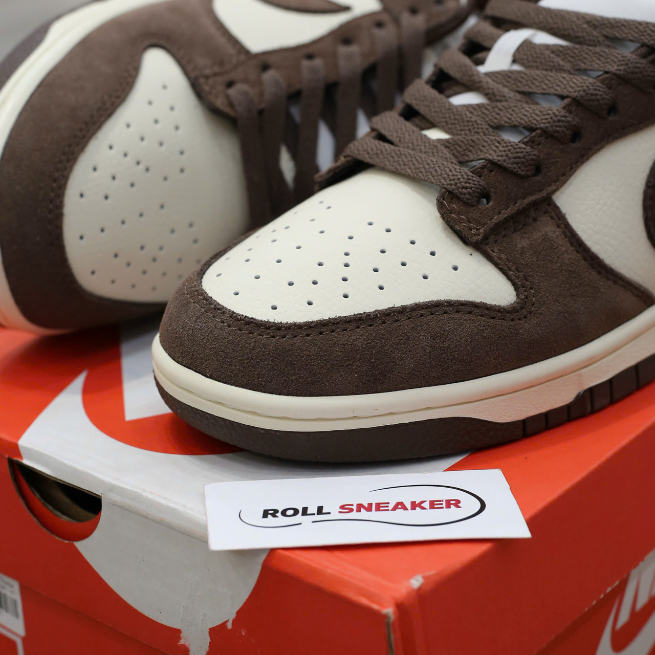 Giày Nike Dunk Low Retro SE Pale Ivory Baroque Brown Chuẩn 99% Auth