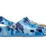Dép Crocs Classic Clog x A Bathing Ape ABC Camo Blue Chuẩn 95% Auth