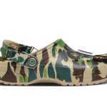 Dép Crocs Classic Clog x A Bathing Ape ABC Camo Green Chuẩn 95% Auth