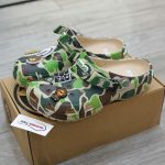 Dép Crocs Classic Clog x A Bathing Ape ABC Camo Green Like Auth