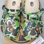 Dép Crocs Classic Clog x A Bathing Ape ABC Camo Green Like Auth