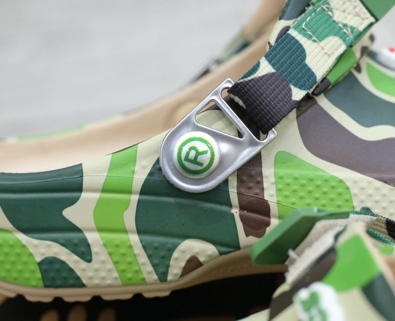 Dép Crocs Classic Clog x A Bathing Ape ABC Camo Green Like Auth