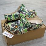 Dép Crocs Classic Clog x A Bathing Ape ABC Camo Green Like Auth