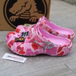 Dép Crocs Classic Clog x A Bathing Ape ABC Camo Pink Like Auth