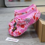Dép Crocs Classic Clog x A Bathing Ape ABC Camo Pink Like Auth