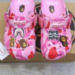 Dép Crocs Classic Clog x A Bathing Ape ABC Camo Pink Like Auth