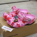 Dép Crocs Classic Clog x A Bathing Ape ABC Camo Pink Like Auth