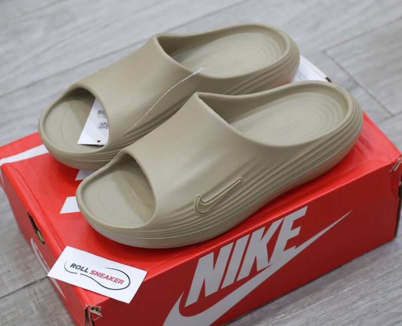 Dép Nike ReactX Rejuven8 Slide ‘Khaki’ Chuẩn 95% Auth