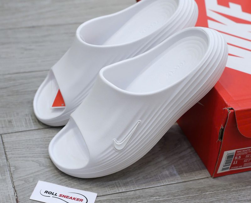 Dép Nike ReactX Rejuven8 Slide ‘White’ Chuẩn 95% Auth