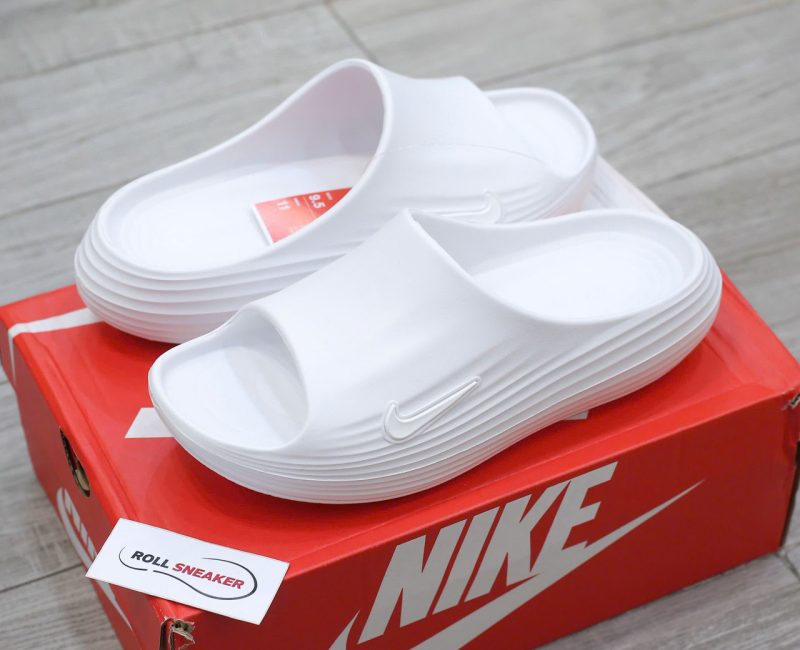 Dép Nike ReactX Rejuven8 Slide ‘White’ Chuẩn 95% Auth