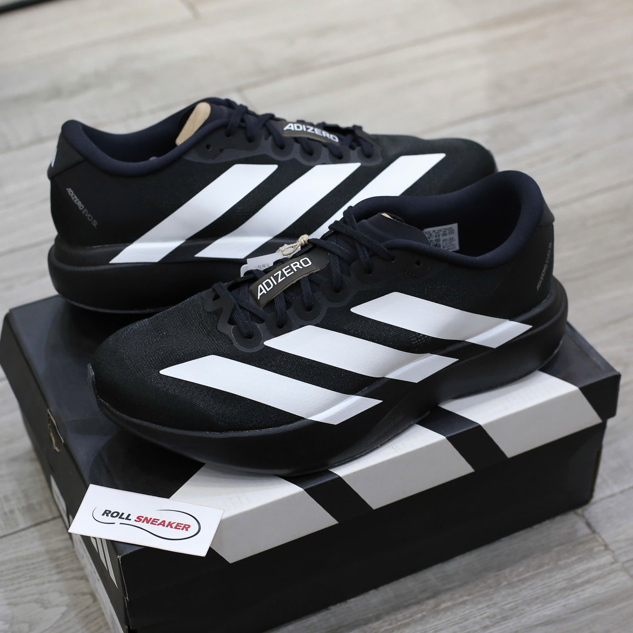 Giày Adidas Adizero Evo SL ‘Black White’ Like Auth