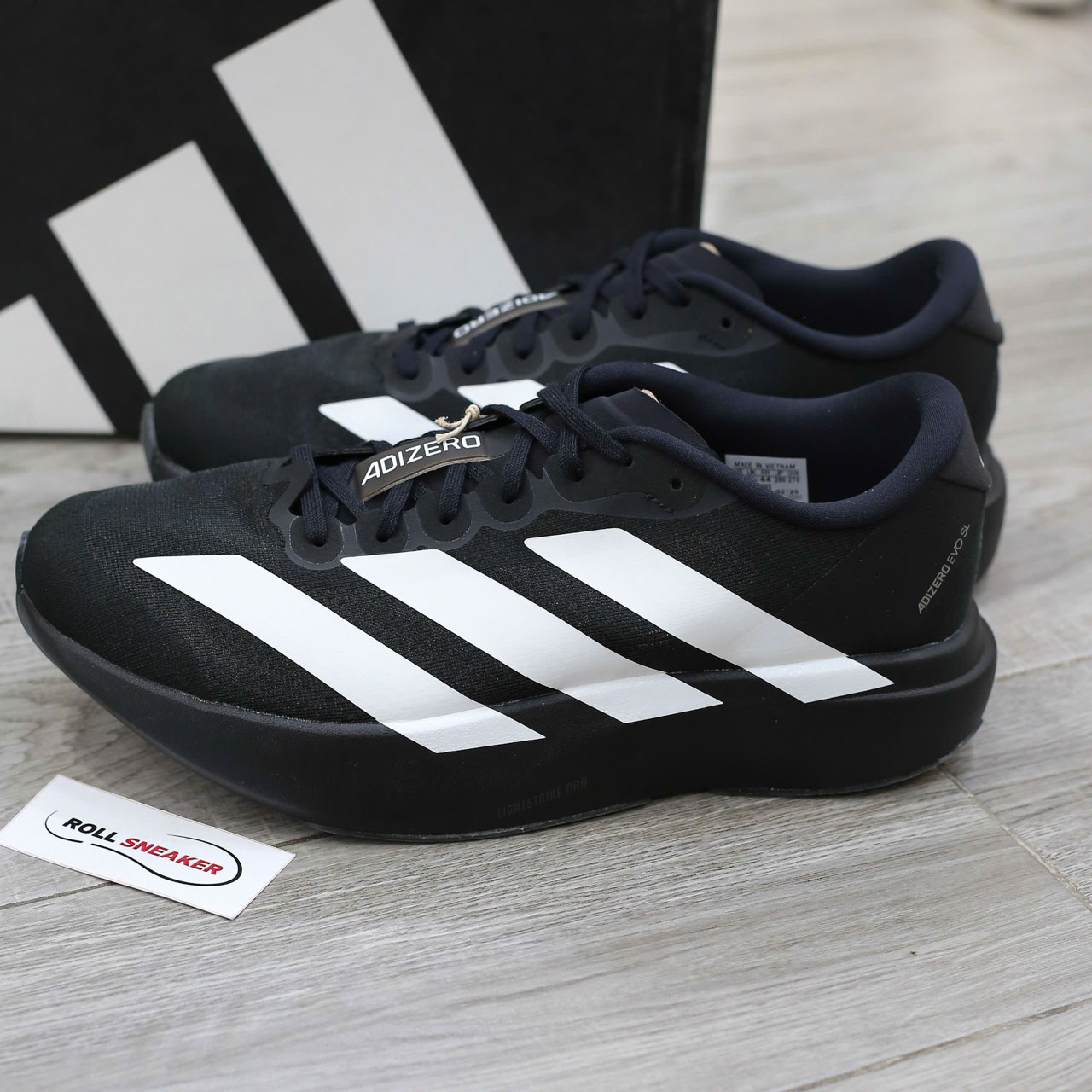 Giày Adidas Adizero Evo SL ‘Black White’ Like Auth