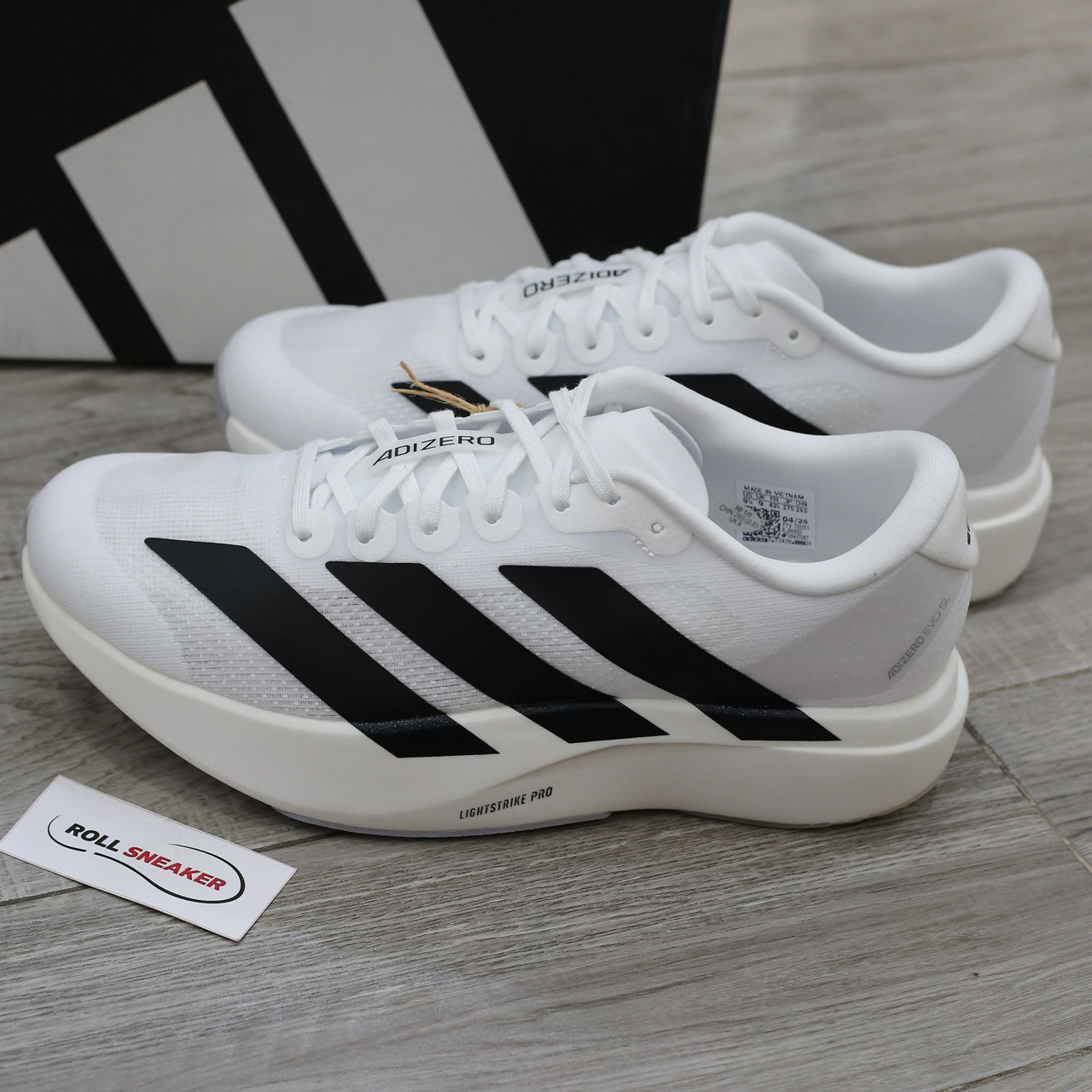 Giày Adidas Adizero Evo SL ‘White Black’ Like Auth