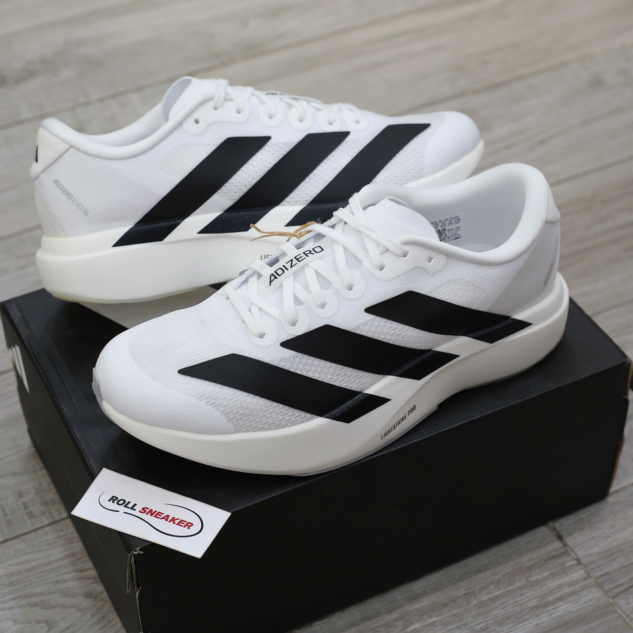 Giày Adidas Adizero Evo SL ‘White Black’ Like Auth