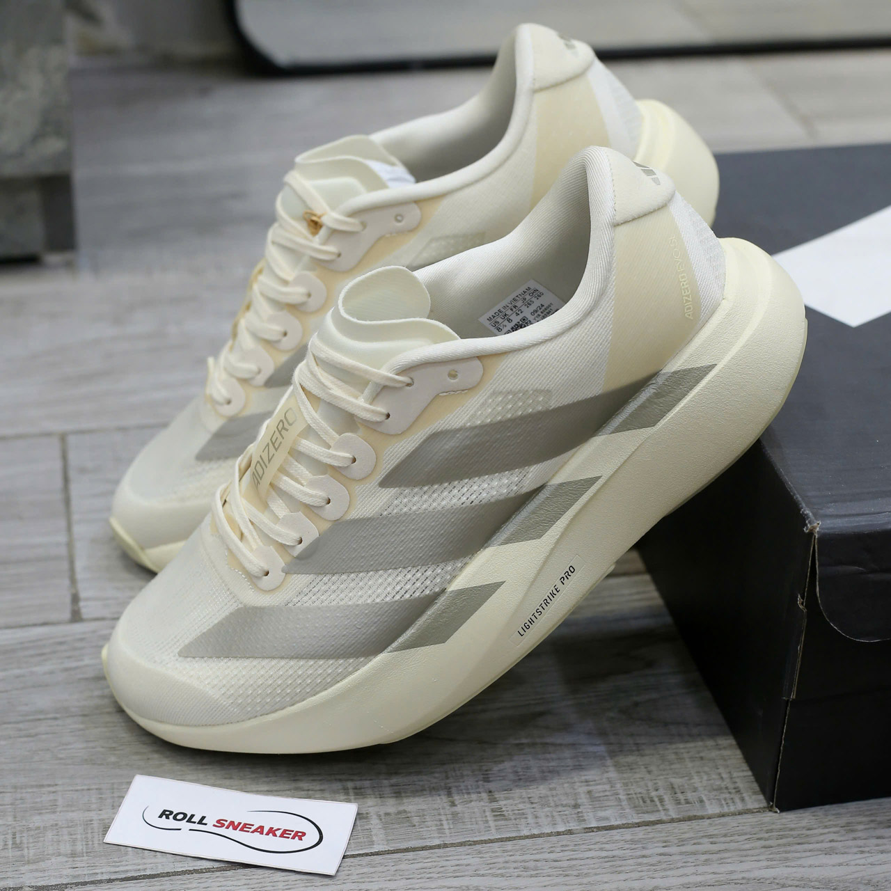 Giày Adidas Adizero Evo SL Wonder White Chuẩn 95% Auth