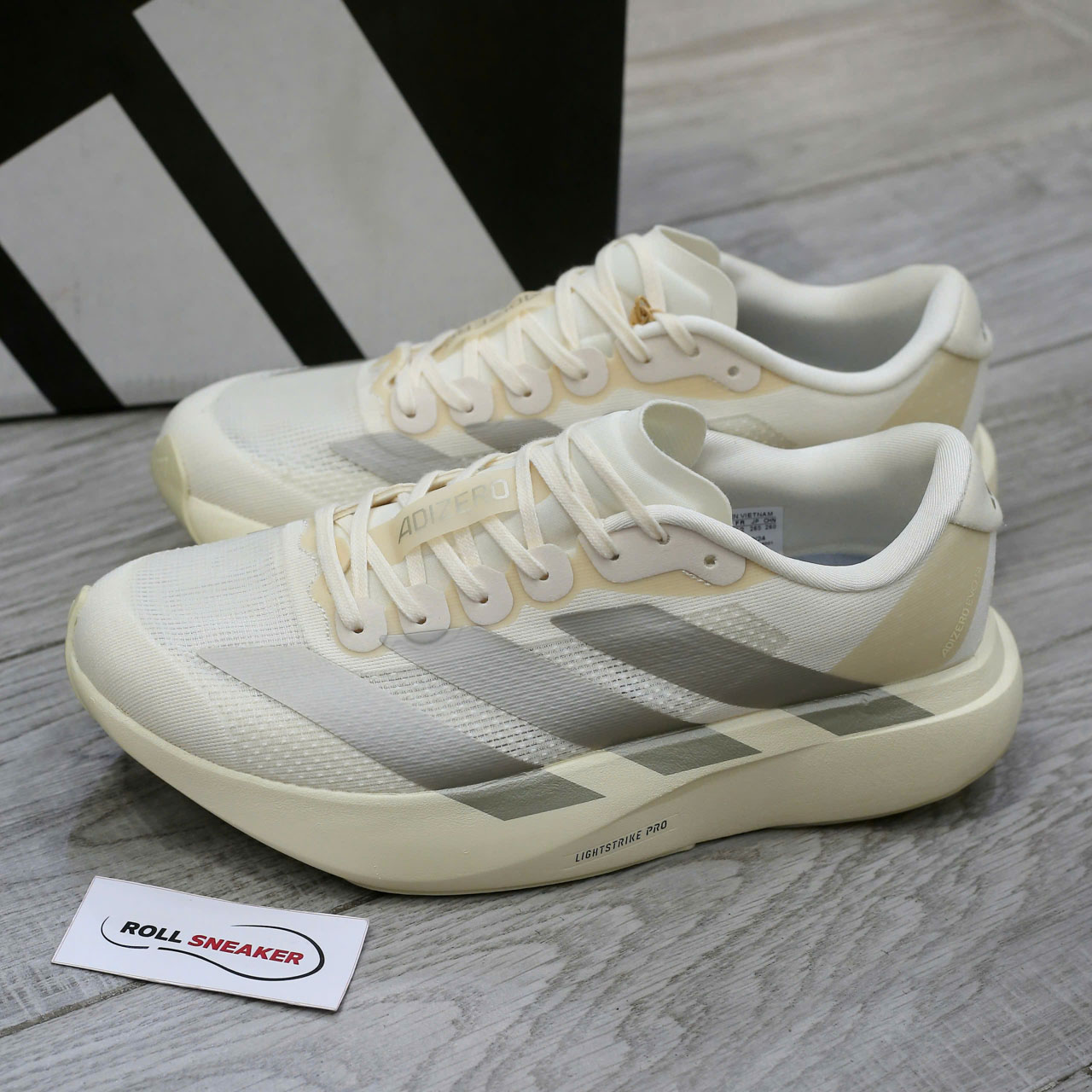 Giày Adidas Adizero Evo SL Wonder White Chuẩn 95% Auth
