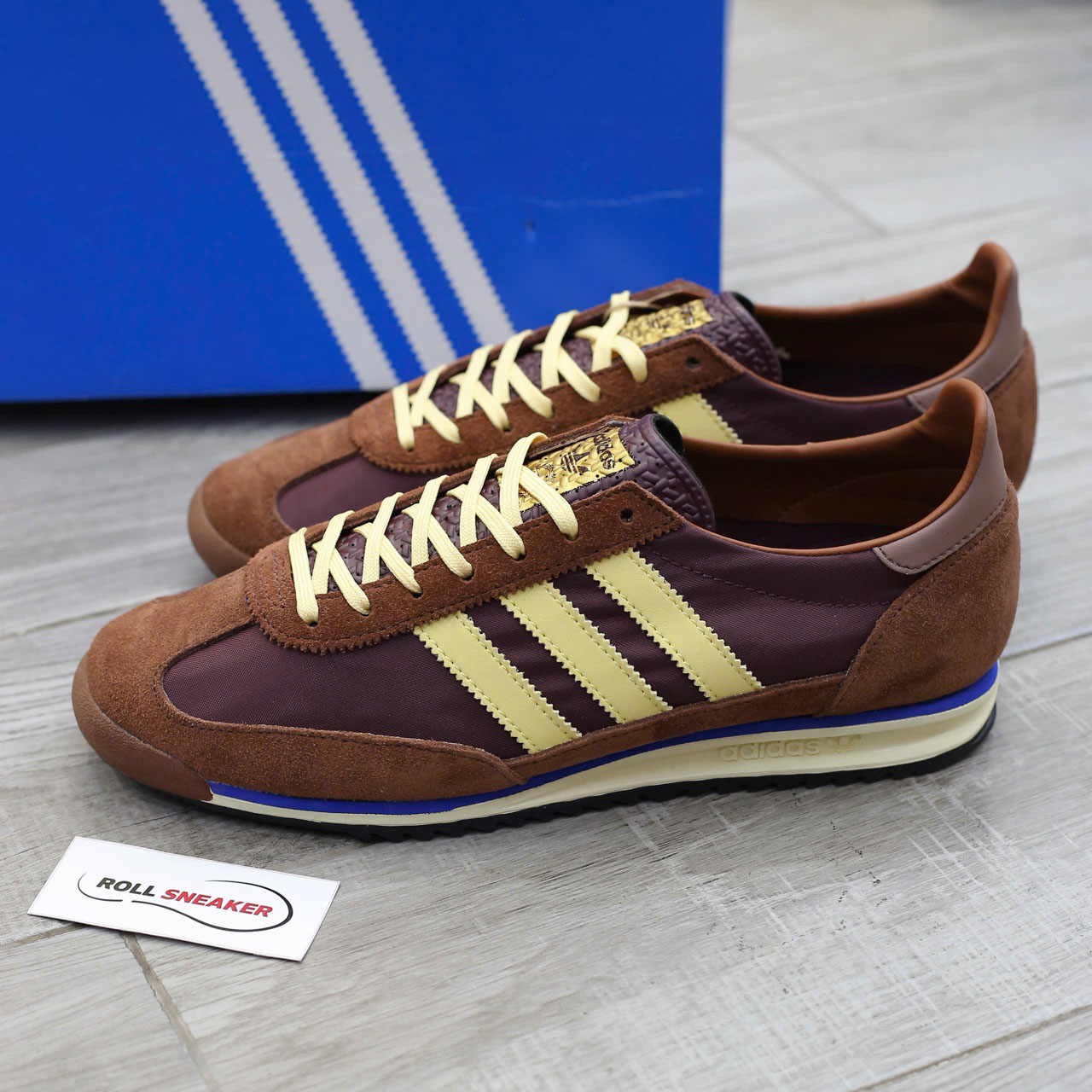 Giày Adidas SL 72 RS Maroon Preloved Brown Chuẩn 99% Auth