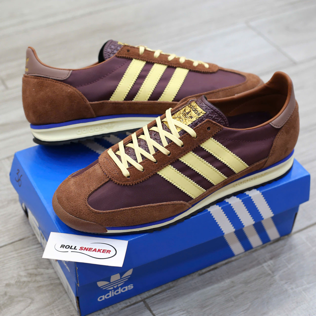 Giày Adidas SL 72 RS Maroon Preloved Brown Chuẩn 99% Auth