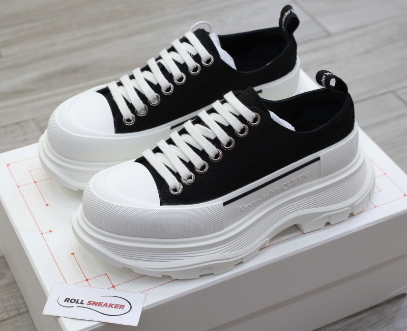 Giày Alexander Mcqueen Tread Slick ‘Black’ Chuẩn 99% Auth