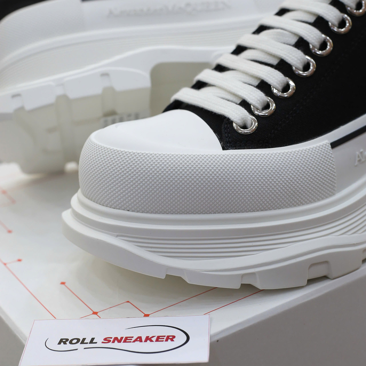 Giày Alexander Mcqueen Tread Slick ‘Black’ Chuẩn 99% Auth