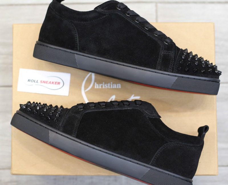 Giày Christian Louboutin Vieira Spikes 'Black' Chuẩn 99% Auth
