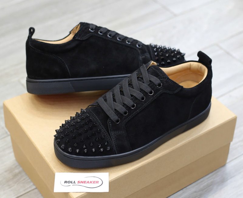 Giày Christian Louboutin Vieira Spikes 'Black' Chuẩn 99% Auth