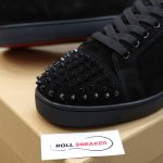 Giày Christian Louboutin Vieira Spikes 'Black' Chuẩn 99% Auth