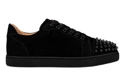 Giày Christian Louboutin Vieira Spikes 'Black' Chuẩn 99% Auth