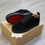 Giày Christian Louboutin Vieira Spikes 'Black' Chuẩn 99% Auth