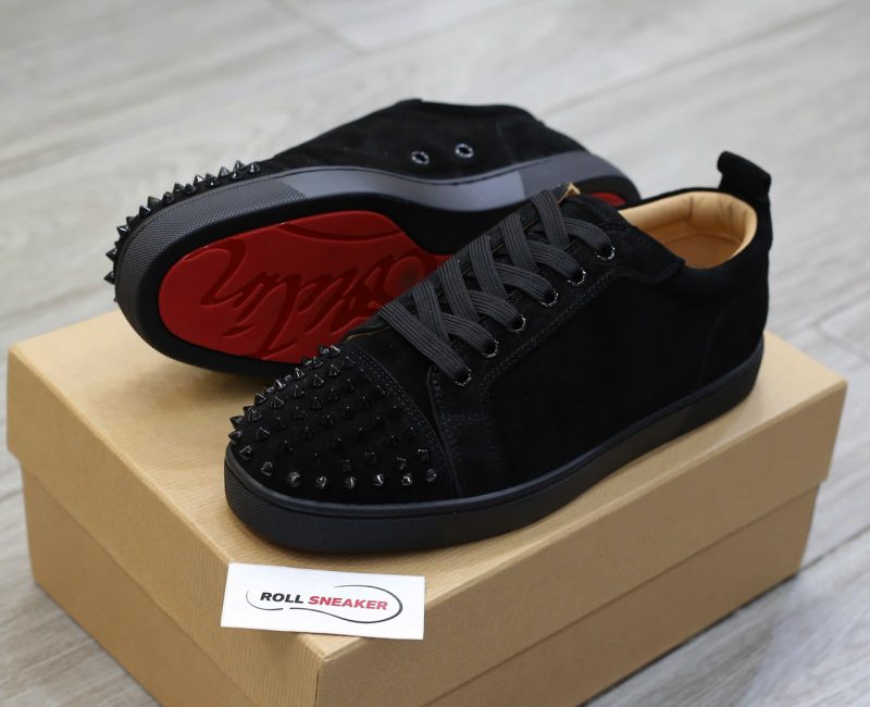 Giày Christian Louboutin Vieira Spikes 'Black' Chuẩn 99% Auth