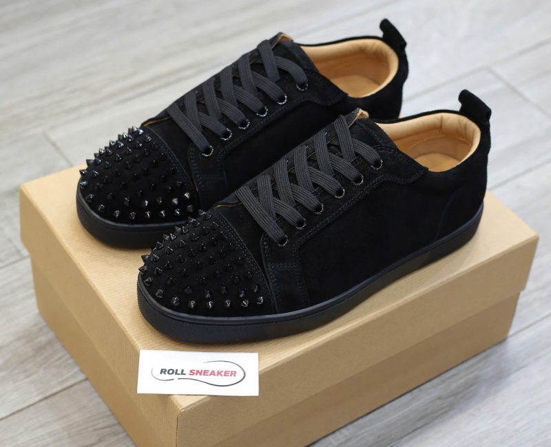Giày Christian Louboutin Vieira Spikes 'Black' Chuẩn 99% Auth